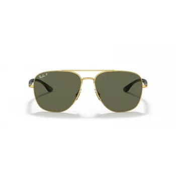 Ray-Ban Frank Sunglasses RB3683 Gold Metal Green G-15 56mm Unisex