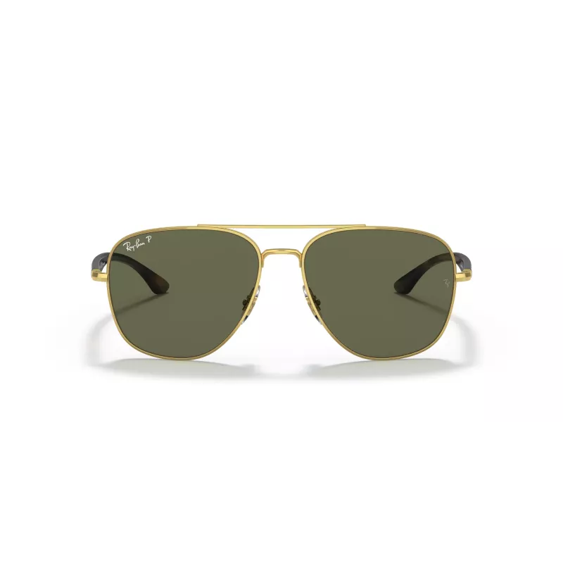 Ray-Ban Frank Sunglasses RB3683 Gold Metal Green G-15 56mm Unisex