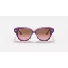 Ray-Ban Junior RB9186S711814 Okulary przeciwsłoneczne - Kwadratowa oprawka, ciemnoniebieskie soczewki, 46 mm