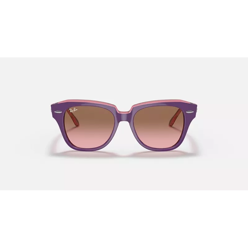 Ray-Ban Junior RB9186S711814 Okulary przeciwsłoneczne - Kwadratowa oprawka, ciemnoniebieskie soczewki, 46 mm