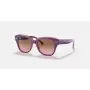 Ray-Ban Junior RB9186S711814 Okulary przeciwsłoneczne - Kwadratowa oprawka, ciemnoniebieskie soczewki, 46 mm