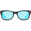 Okulary przeciwsłoneczne Ray-Ban Junior RJ9052S100S55 - Błyszcząca czarna oprawka, soczewki lustrzane w kolorze jasnoniebieskim, 48 mm