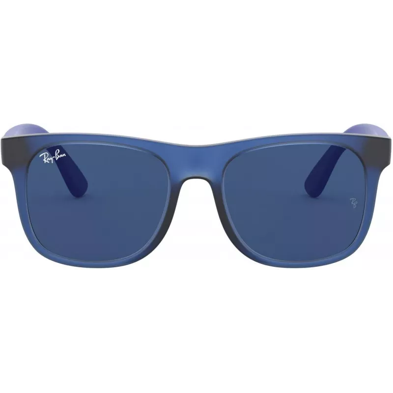 Ray-Ban Junior RJ9069S706080 Okulary przeciwsłoneczne dziecięce Phantos Transparent Blue Grey Classic 48mm