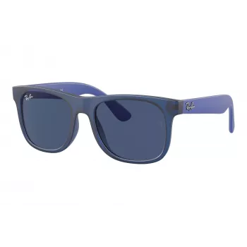 Ray-Ban Junior RJ9069S706080 Okulary przeciwsłoneczne dziecięce Phantos Transparent Blue Grey Classic 48mm