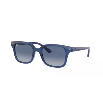 Ray-Ban Junior RJ9071S70624L Okulary przeciwsłoneczne dla dzieci Przezroczysta niebieska oprawka Niebieski gradient ciemnoniebieskie szkła 48mm