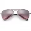 Okulary przeciwsłoneczne dziecięce Ray-Ban Junior RJ9506S2117E5, prostokątne, przezroczysta różowa oprawka, soczewki gradientowe jasnobrązowo-różowe, 52/14/125 mm