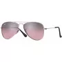 Okulary przeciwsłoneczne dziecięce Ray-Ban Junior RJ9506S2117E5, prostokątne, przezroczysta różowa oprawka, soczewki gradientowe jasnobrązowo-różowe, 52/14/125 mm