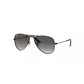 Ray-Ban Junior RJ9506S220115 Okulary przeciwsłoneczne, Matowa czerń, Soczewki gradientowe szare, 50/13/120 mm