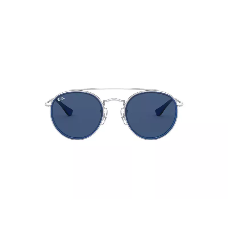 Ray-Ban Junior RJ9647S212804 Okulary przeciwsłoneczne dla dzieci - Błyszcząca czerń/Szary - 46/21/130 mm