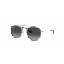 Okulary przeciwsłoneczne dziecięce Ray-Ban Junior RJ9647S2908G4, kwadratowe, przezroczysta szara oprawka, szare gradientowe szkła, szerokość soczewki 46 mm