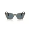 Okulary przeciwsłoneczne Ray-Ban RB0880S 66353R dla kobiet, przezroczysty brąz, kwadratowe, 52 mm