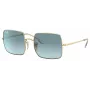 Ray-Ban RB1971-001-3M Square 1971 Okulary Przeciwsłoneczne Złota Oprawka Klasyczne Zielone Szkła G-15 54mm
