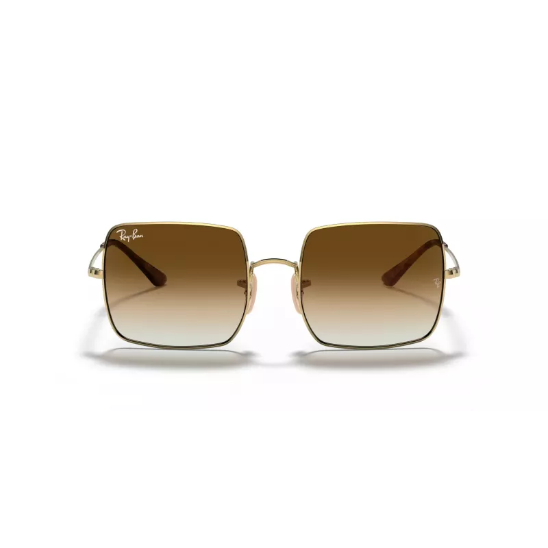 Ray-Ban RB1971-914751 Square 1971 Okulary przeciwsłoneczne - Polerowana złota oprawka, brązowe soczewki gradientowe, 54mm
