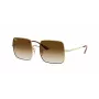 Ray-Ban RB1971-914751 Square 1971 Okulary przeciwsłoneczne - Polerowana złota oprawka, brązowe soczewki gradientowe, 54mm