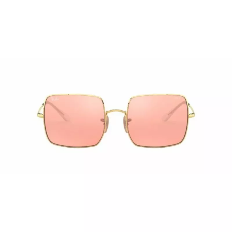 Ray-Ban RB1971 Square 1971 Classic Sunglasses Gold Pink-Brown Gradient 54mm