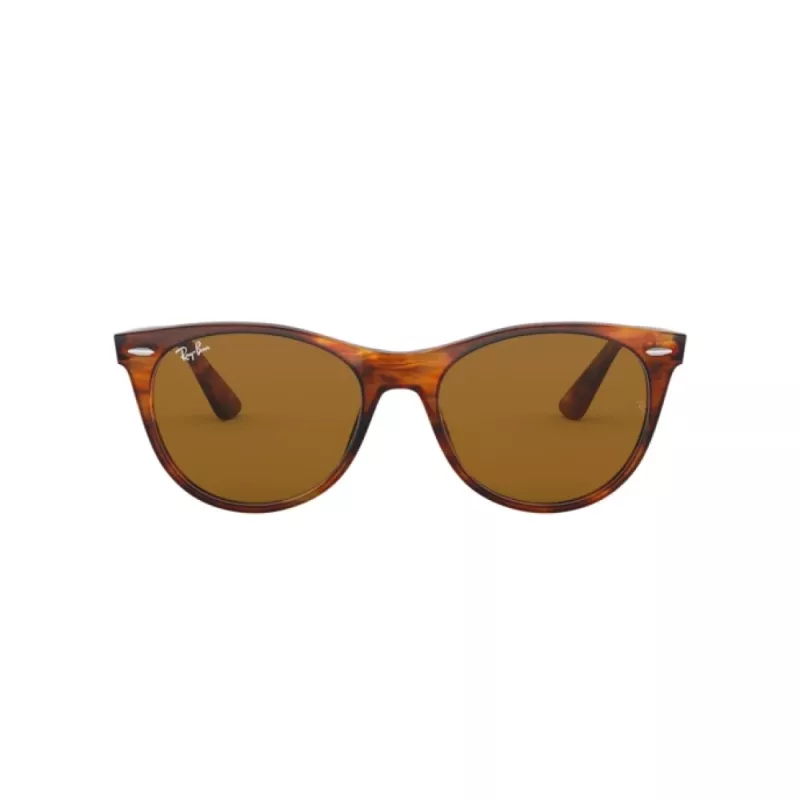 Ray-Ban RB2185 Wayfarer II Okulary przeciwsłoneczne Striped Havana Brown Gradient 52mm