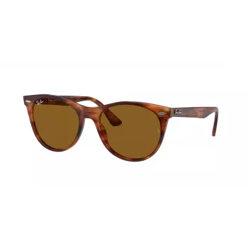 Ray-Ban RB2185 Wayfarer II Okulary przeciwsłoneczne Striped Havana Brown Gradient 52mm