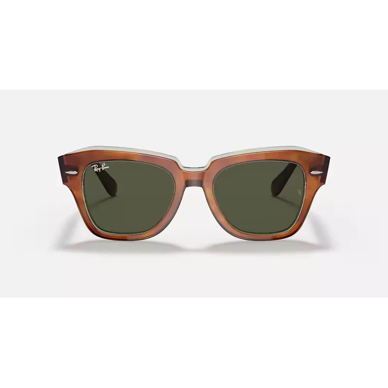 Ray-Ban RB2186 State Street Okulary przeciwsłoneczne Havana Brown Gradient 49mm