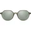 Okulary przeciwsłoneczne Ray-Ban RB2195 Hawkeye Transparent Grey Light Blue/Violet Gradient 51mm