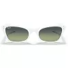 Ray-Ban RB2299975BH52 Lady Burbank Okulary przeciwsłoneczne damskie, oprawka acetatowa, brązowa w paski, kwadratowe, soczewki gradientowe, 52/21/145 mm