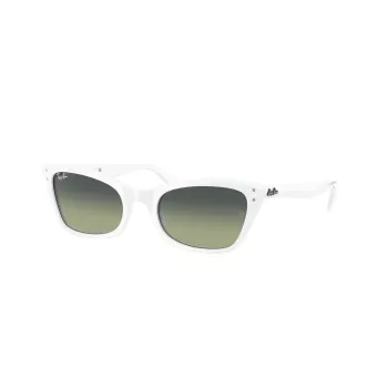 Ray-Ban RB2299975BH52 Lady Burbank Okulary przeciwsłoneczne damskie, oprawka acetatowa, brązowa w paski, kwadratowe, soczewki gradientowe, 52/21/145 mm