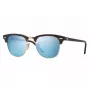 Ray-Ban RB3016 Clubmaster Sunglasses 51/21/145 Havana Green Mirror Silver