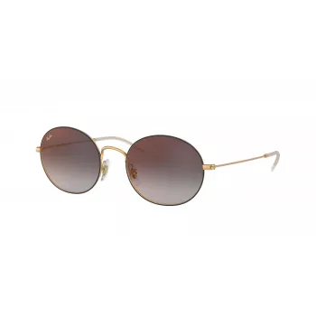 Ray-Ban RB3594-9114U0 Okulary przeciwsłoneczne Hexagonal Unisex 53/20/145 mm Złota oprawka Soczewki gradientowe w kolorze jasnobrązowym