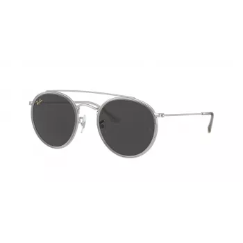 Ray-Ban RB3647N 9211B1 Unisex Okrągłe Okulary Przeciwsłoneczne Złota Oprawa Niebieskie Soczewki Gradientowe 51mm