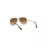 Ray-Ban RB3689 Aviator Okulary Przeciwsłoneczne Złota Oprawka Brązowe Gradientowe Szkła 58/14/140 mm