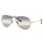 Ray-Ban RB3689 Aviator Okulary przeciwsłoneczne Złote Zielony Gradient 58mm Unisex