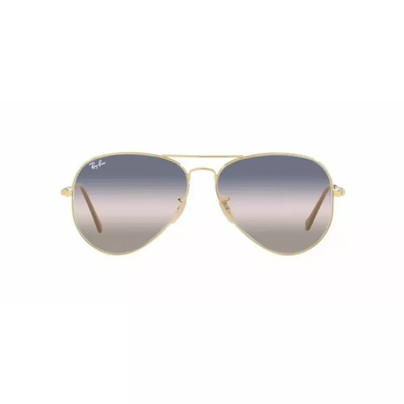Ray-Ban RB3689001GE58 Aviator Reverse Okulary Przeciwsłoneczne Złote Brązowy Gradient 58mm