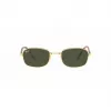 Ray-Ban RB3690 New Round Okulary Przeciwsłoneczne Złote/Zielone G-15 54mm Unisex