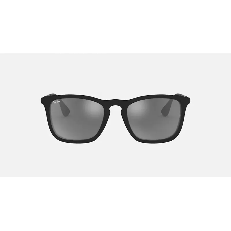 Ray-Ban RB4187F60756G Chris Okulary przeciwsłoneczne damskie 54/18/145 mm Matowa Hawana Zielone Srebrne Lustro