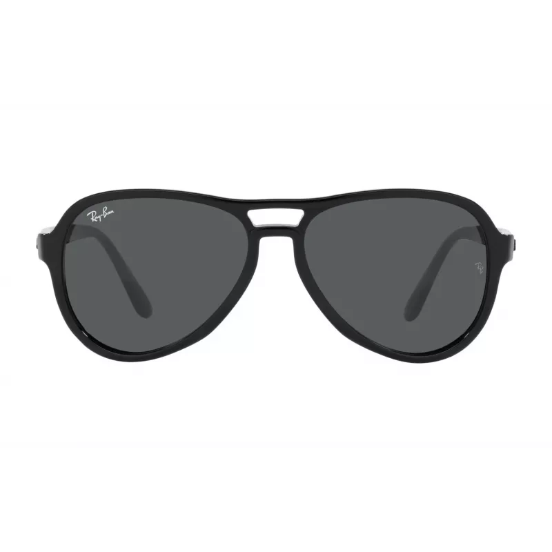 Ray-Ban RB4355601B158 Okulary przeciwsłoneczne unisex, oprawka Polished Black, soczewki G-15 Green, 58/15/140 mm