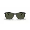 Ray-Ban RB4374 Unisex Kwadratowe Okulary Przeciwsłoneczne - Czarna Oprawka, Zielone Soczewki Classic G-15, 56/19/145 mm