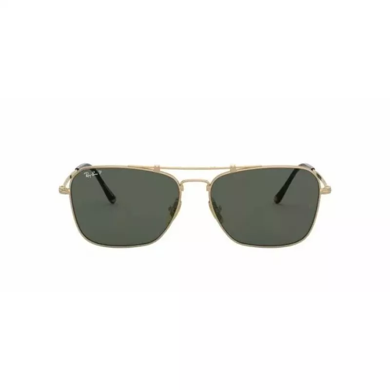 Okulary przeciwsłoneczne Ray-Ban RB8136M914358 dla mężczyzn, matowa czerń, oprawka kwadratowa, szare soczewki, 58/15/140 mm