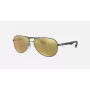 Ray-Ban RB8313 Chromance Aviator Okulary Przeciwsłoneczne Gunmetal Green Mirror Polarized 61mm