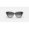 Ray-Ban RB9186S Okulary przeciwsłoneczne dziecięce 711611 Przezroczysta niebieska oprawka Soczewki gradientowe szare 46mm
