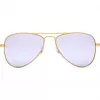 Okulary przeciwsłoneczne dziecięce Ray-Ban RJ9506S2494V5 - przezroczysta niebieska oprawka, niebieskie soczewki gradientowe, szerokość soczewki 50 mm