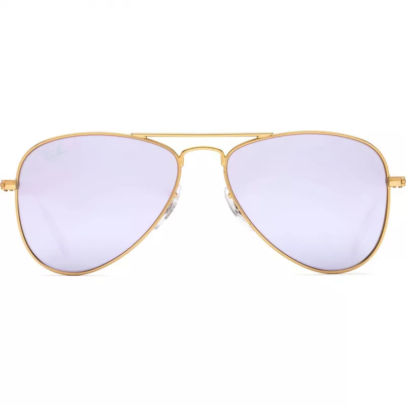 Okulary przeciwsłoneczne dziecięce Ray-Ban RJ9506S2494V5 - przezroczysta niebieska oprawka, niebieskie soczewki gradientowe, szerokość soczewki 50 mm