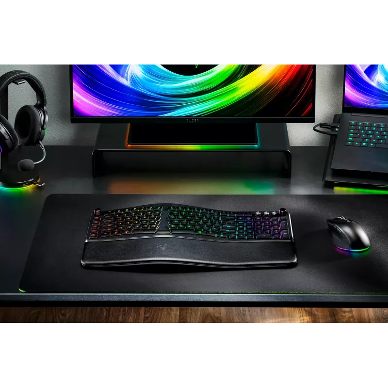Razer Pro Type Ergo Bezprzewodowa Klawiatura US Układ Bluetooth Scissor-Switch Membrane