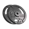 REBEL ACTIVE Zestaw odważników żeliwnych 2x10kg, otwór 31mm, krążki z uchwytami, czarny
