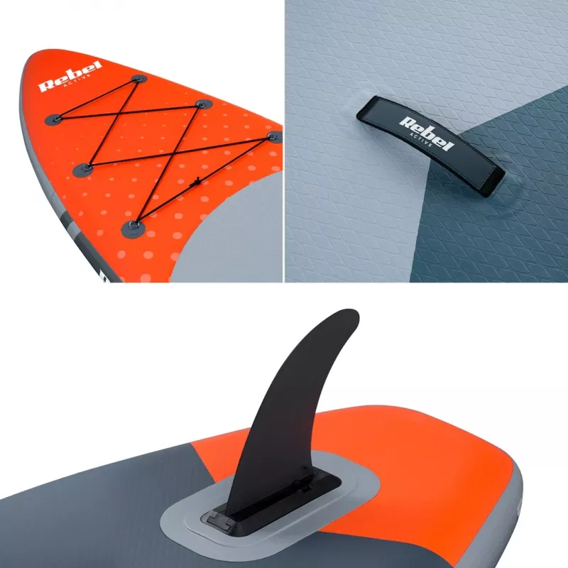 REBEL ACTIVE RBA-4500 Deska SUP z pompowaniem 350 cm Pomarańczowa