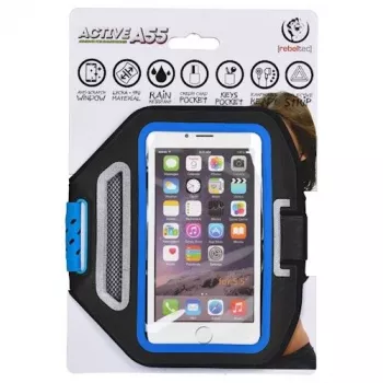 Rebeltec Uniwersalna opaska na ramię do smartfona 5,5 inch Active A55 niebieska