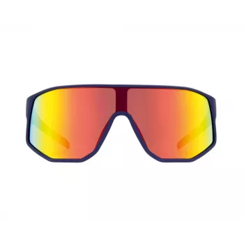 Okulary przeciwsłoneczne Red Bull Spect Dash - Niebieskie/Brązowe/Czerwone Lustro CAT3