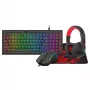 Redragon 4-w-1 Zestaw Gamingowy: RGB Klawiatura, Mysz, Podkładka i Słuchawki