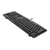 Redragon BK-7367 Pełnowymiarowa ergonomiczna bezprzewodowa klawiatura membranowa biurowa - czarna