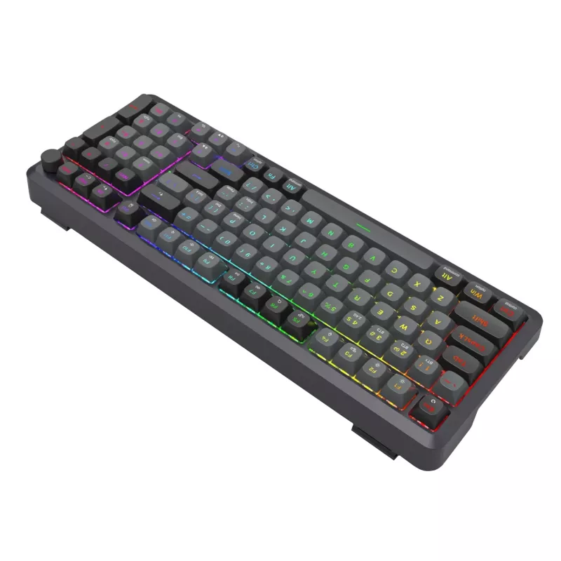 Redragon BRAGI PRO K688 98+1 Bezprzewodowa Klawiatura Mechaniczna z Montażem Gasket (Triple Mode, RGB, Hot-Swappable, Cream Linear Switches)