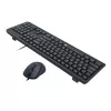Redragon BS-7092 Przewodowy zestaw klawiatury i myszy gamingowej, podświetlenie RGB, 3200 DPI, czarny