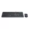 Redragon BS-7092 Przewodowy zestaw klawiatury i myszy gamingowej, podświetlenie RGB, 3200 DPI, czarny